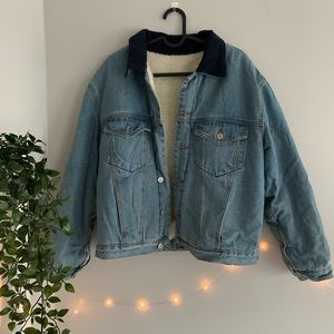 Denim Sherpa jacket